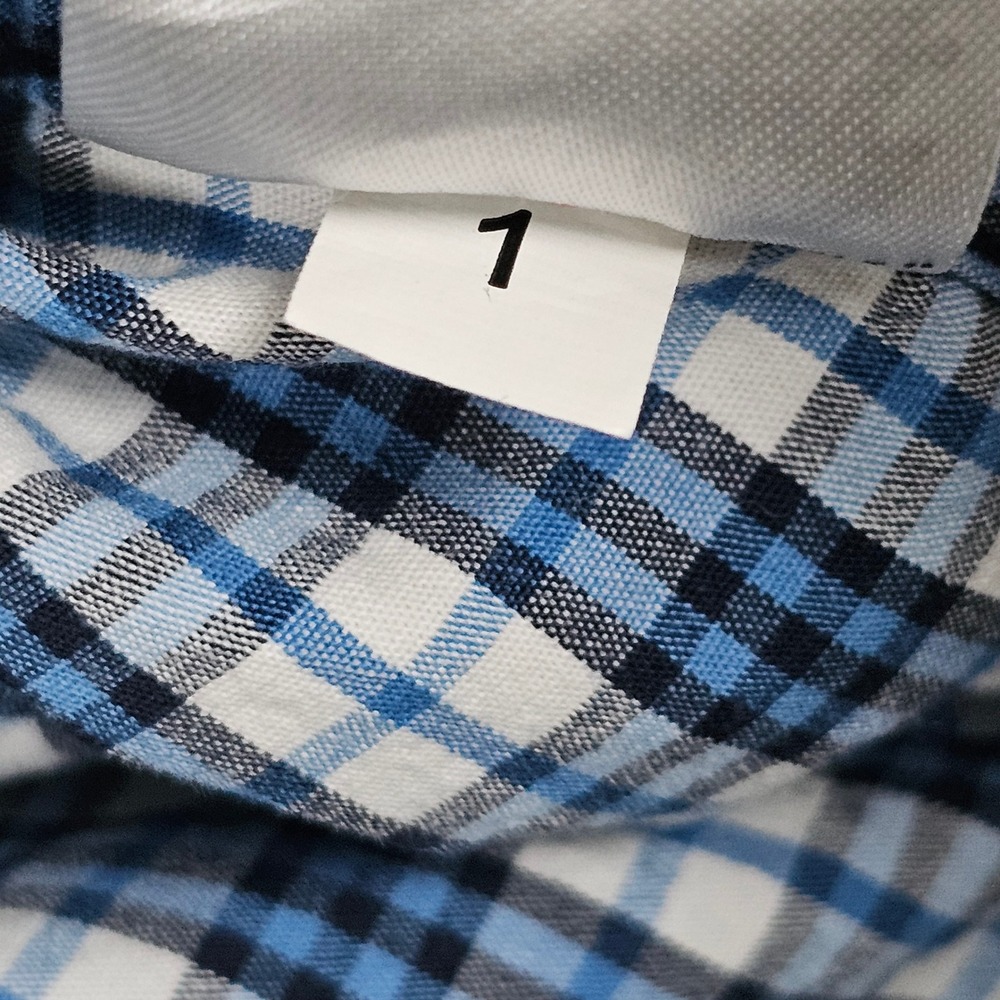 Columbia Mens Blue White Plaid Long Sleeve Button Down Shirt Large AM7968 - Picture 6 of 12